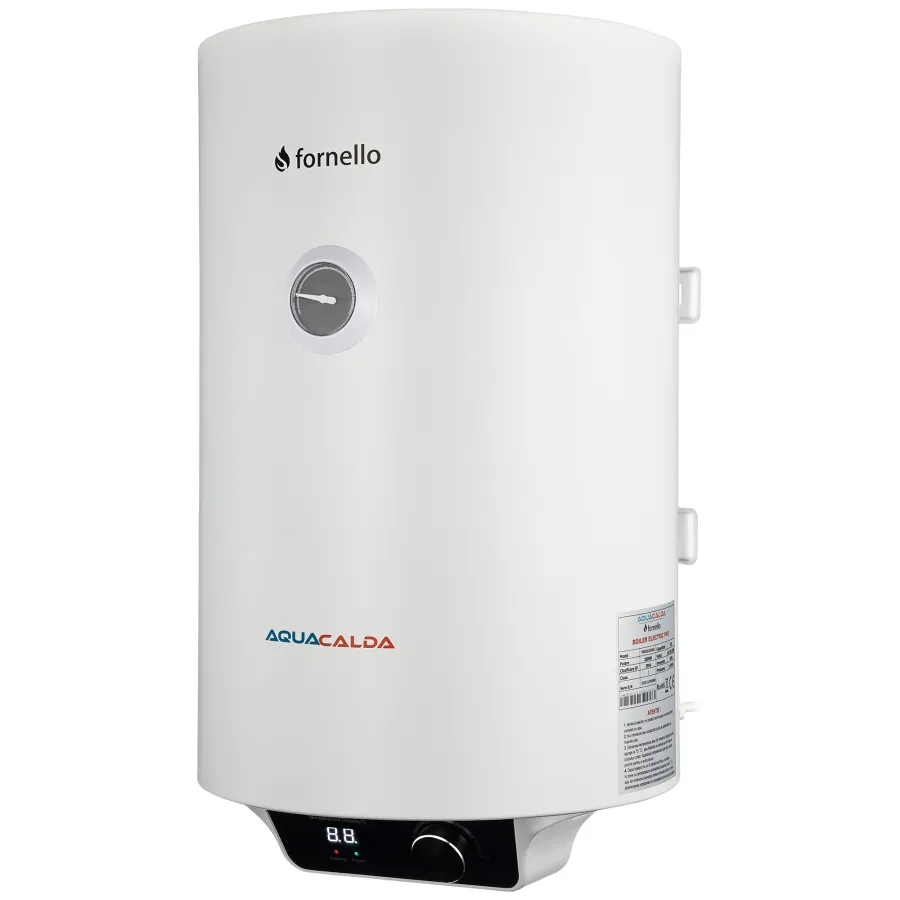 Boiler electric Fornello AQUACALDA Pro, 30 Litri, 2000W, reglaj extern, afisaj digital