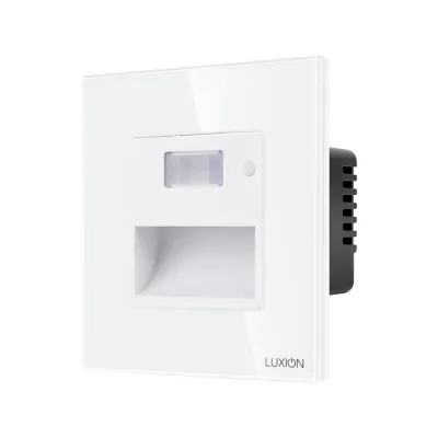 Lampă de veghe cu senzor de mișcare Luxion și ramă din sticlă