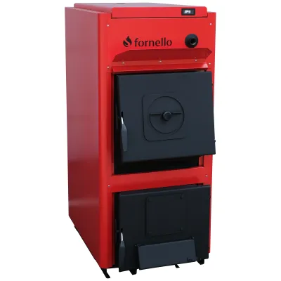 Centrală pe combustibil solid Fornello T-PRO 35 kW din oțel, 3 drumuri de fum