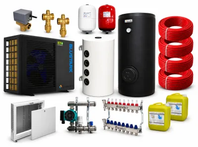 Pachet incalzire pardoseala 80 mp Fornello BLUSTARK R290, 6 kW, Teava, Distribuitor